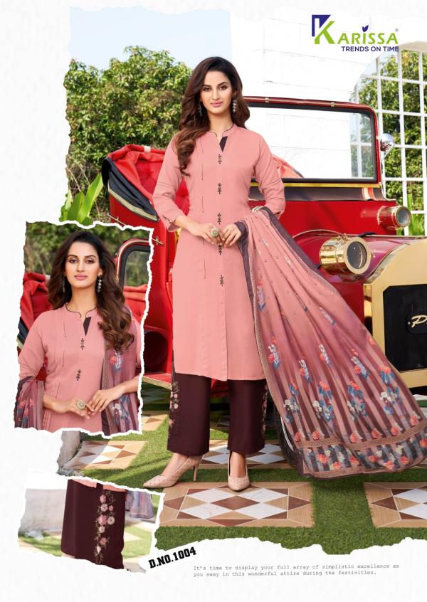 Karissa Vidisha 4 Beautiful Embroidery Readymade Salwar 